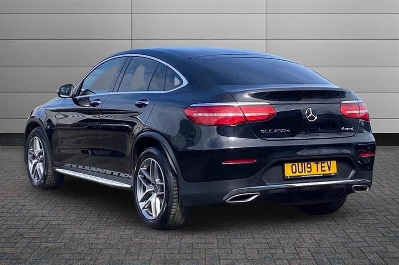 Used Mercedes GLC250 AMG line 204 HP (150 kW) 2019 Obsidian black Coupe