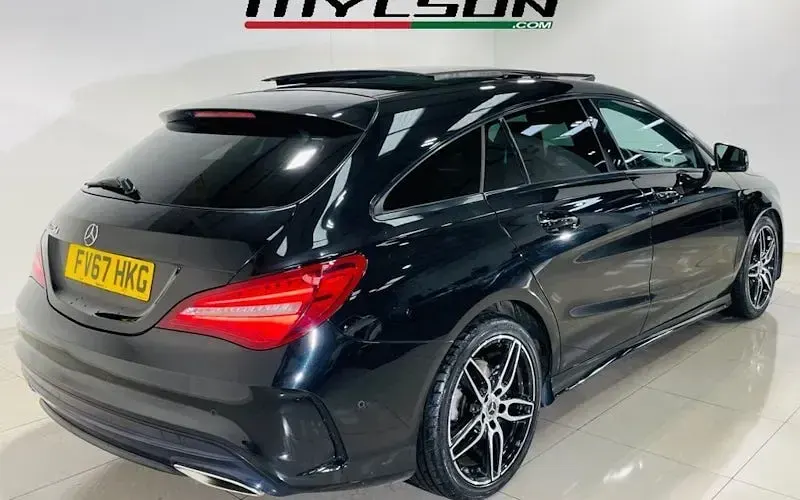 Used Mercedes CLA220 Shooting Brake AMG line 177 HP (130 kW) 2017 Black Estate