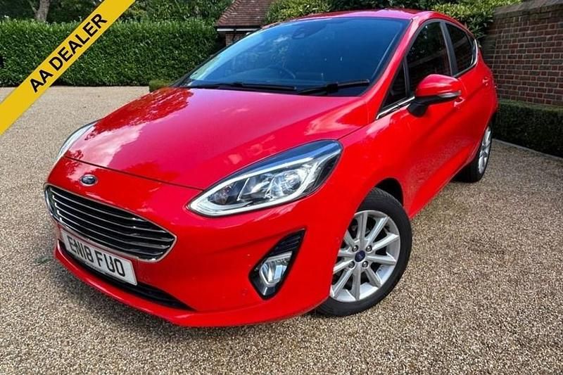 Red Used 2018 Ford Fiesta Titanium Hatchback | £8,995 (Good price) - Image 1/1