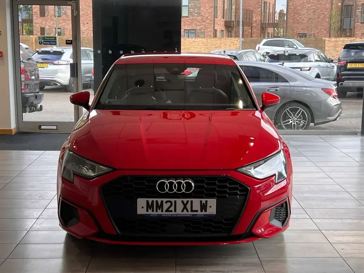Used Audi A3 Sportback Design 150 HP (110 kW) 2021 Red Hatchback