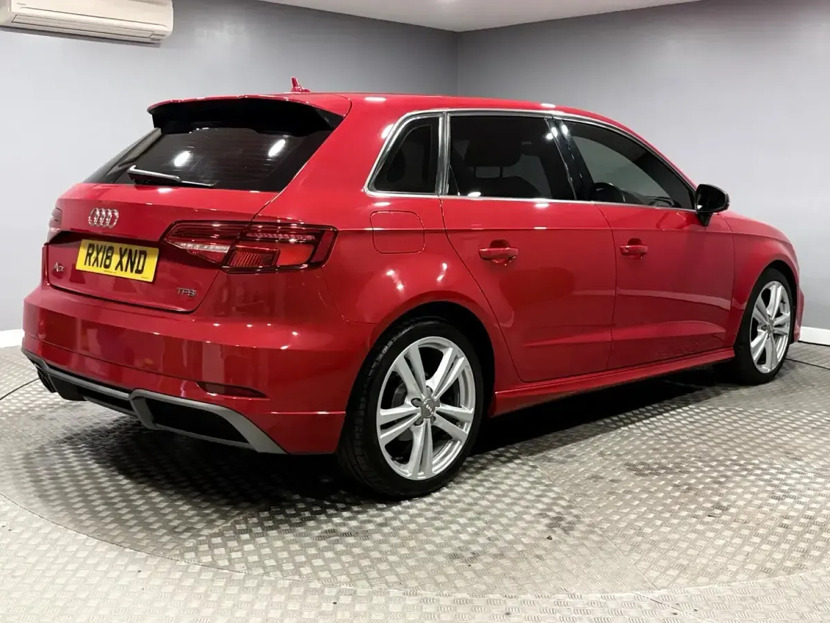 Used Audi A3 S-Line 150 HP (110 kW) 2018 Red Sedan