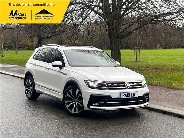 White Used 2018 VW Tiguan R-line SUV | £14,995 (Super price) - Image 1/4
