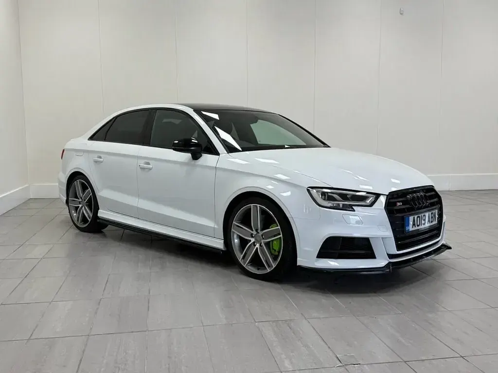 Used Audi S3 Black Edition 300 HP (220 kW) 2019 White Sedan