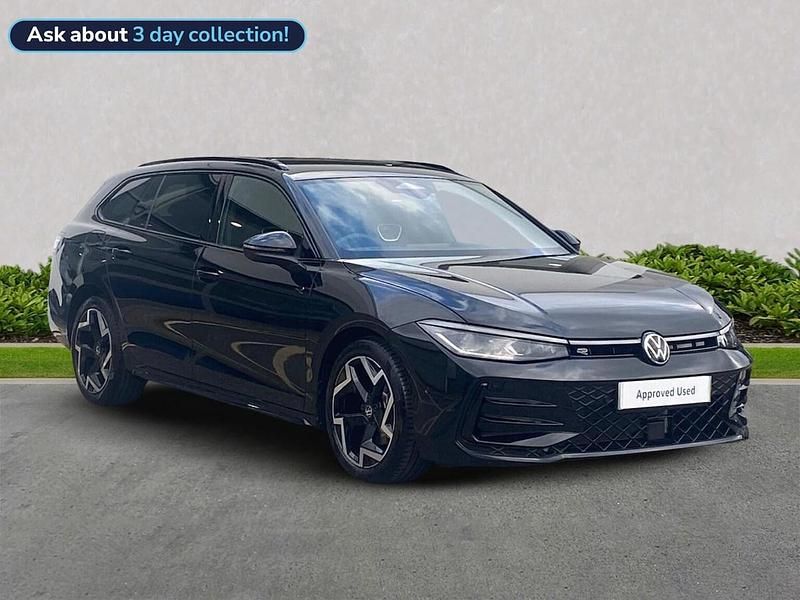 Black New 2025 VW Passat R-line Estate | £38,699 (A bit pricey) - Image 1/4