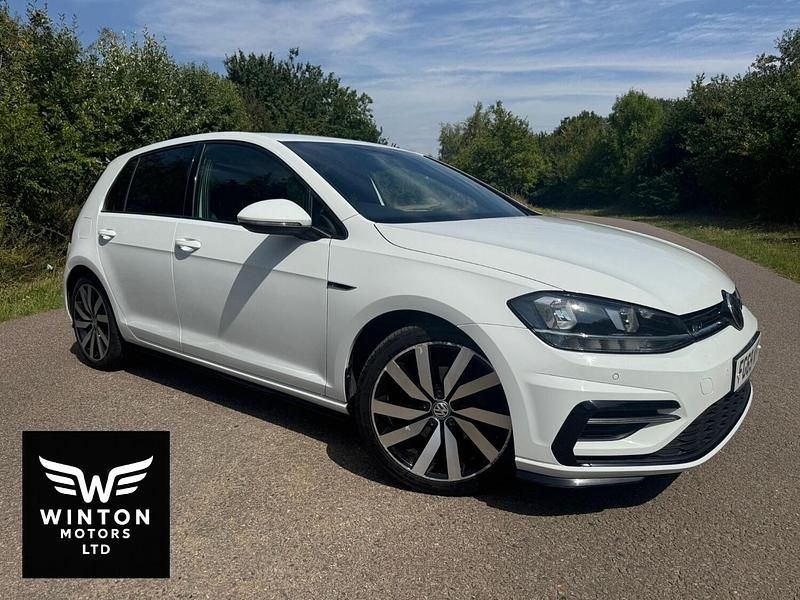 White Used 2019 VW Golf VII R-line Hatchback | £13,995 (Fair price) - Image 1/4