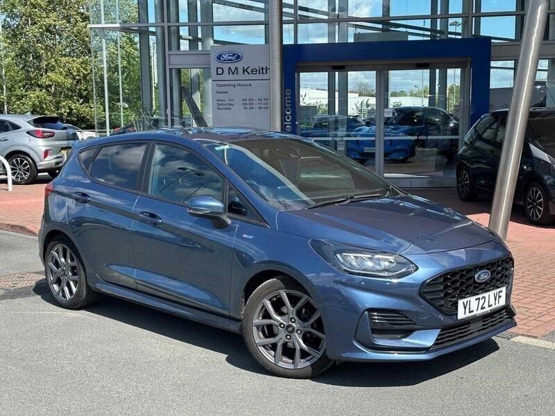 Chrome blue Used 2023 Ford Fiesta ST-Line Hatchback | £14,491 (Fair price) - Image 1/4