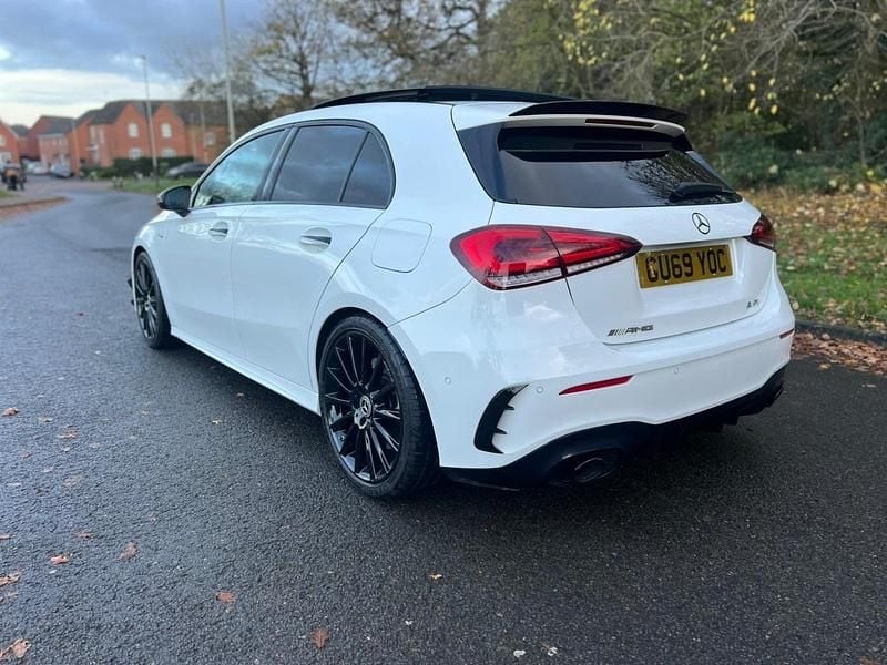 Used Mercedes A35 AMG Premium Plus 2019 White Hatchback