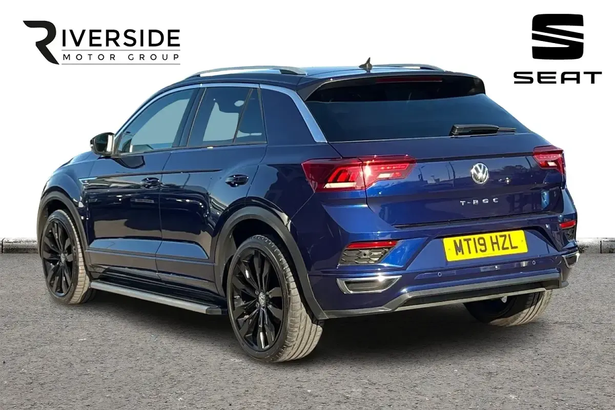 Used VW T-Roc R-line 115 HP (84 kW) 2019 Atlanitc blue SUV