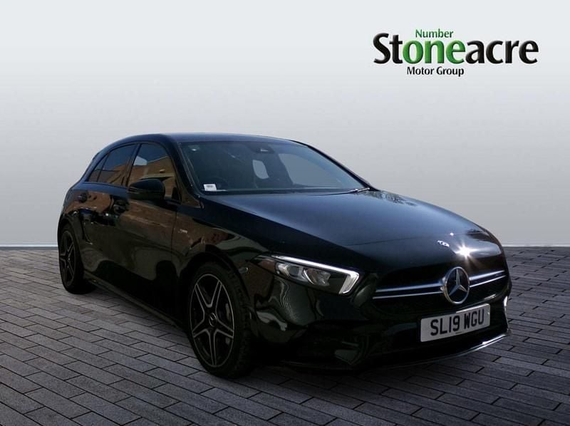 Used Mercedes A35 AMG Premium 301 HP (221 kW) 2019 Black Hatchback