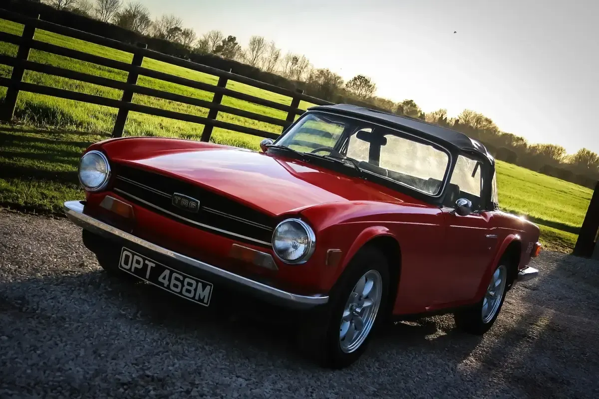 Used Triumph TR6 150 HP (110 kW) 1973 Red Cabriolet