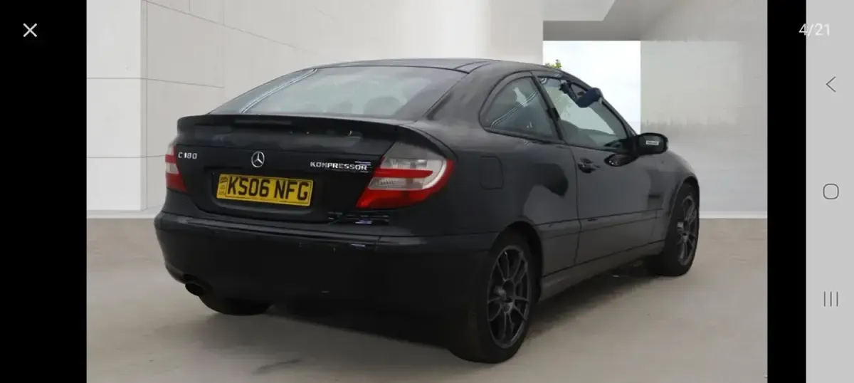 Begagnad Mercedes C180 SE 2006 Svart Sportkupé