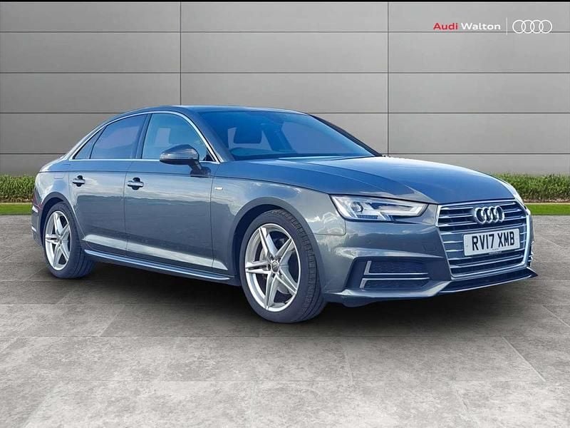 Grey Used 2017 Audi A4 S-Line Sedan | £17,290 (Fair price) - Image 1/4