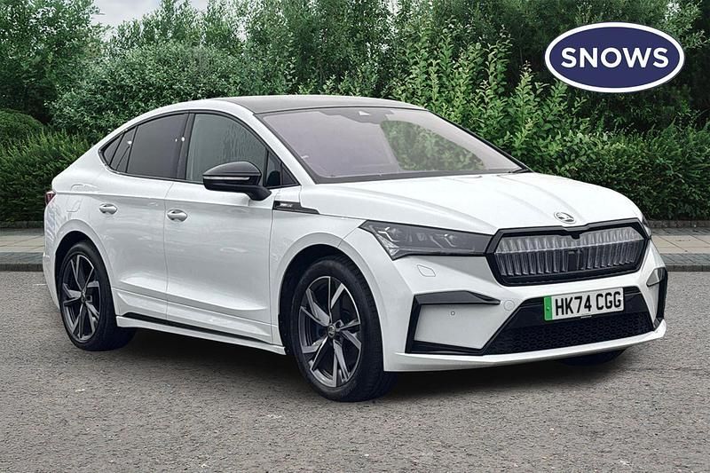 Used Skoda Enyaq iV SportlinePlus 210 kW (286 HP) 2024 White SUV