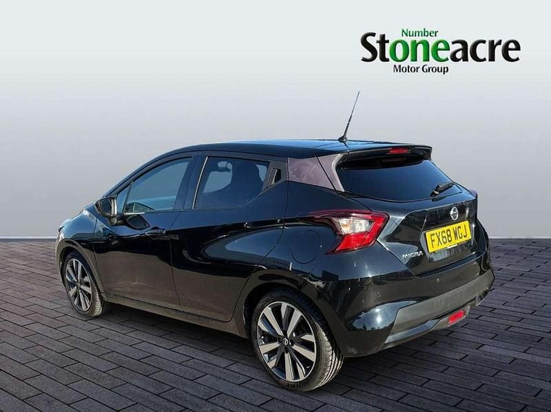 Used Nissan Micra Tekna 90 HP (66 kW) 2018 Black Hatchback