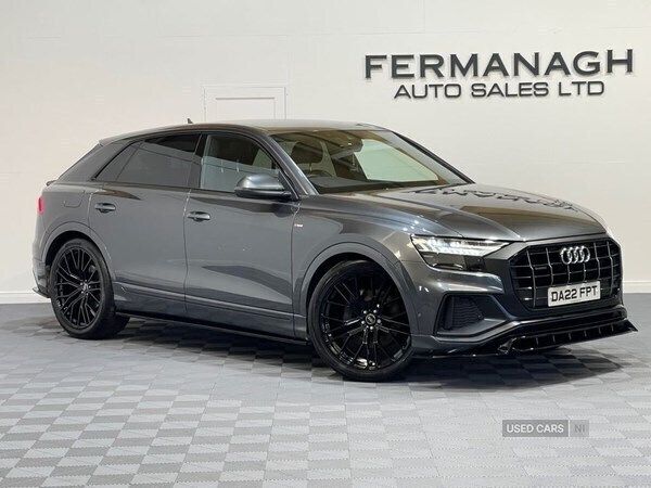 Grey Used 2022 Audi Q8 S-Line SUV | £46,990 (Expensive) - Image 1/4