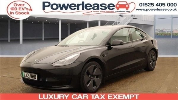 Black Used 2021 Tesla Model 3 Standard Range Plus Sedan | £13,989 (Good price) - Image 1/4