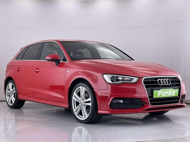 Red Used 2014 Audi A3 Sportback S-Line Hatchback | £10,790 (Fair price) - Image 1/3