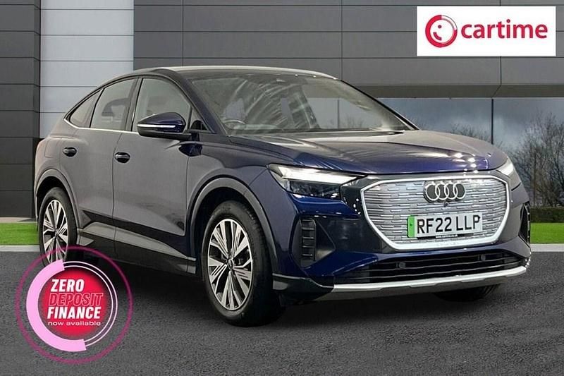 Blue Used 2022 Audi Q4 Sportback e-tron Sport SUV | £24,750 (Super price) - Image 1/4