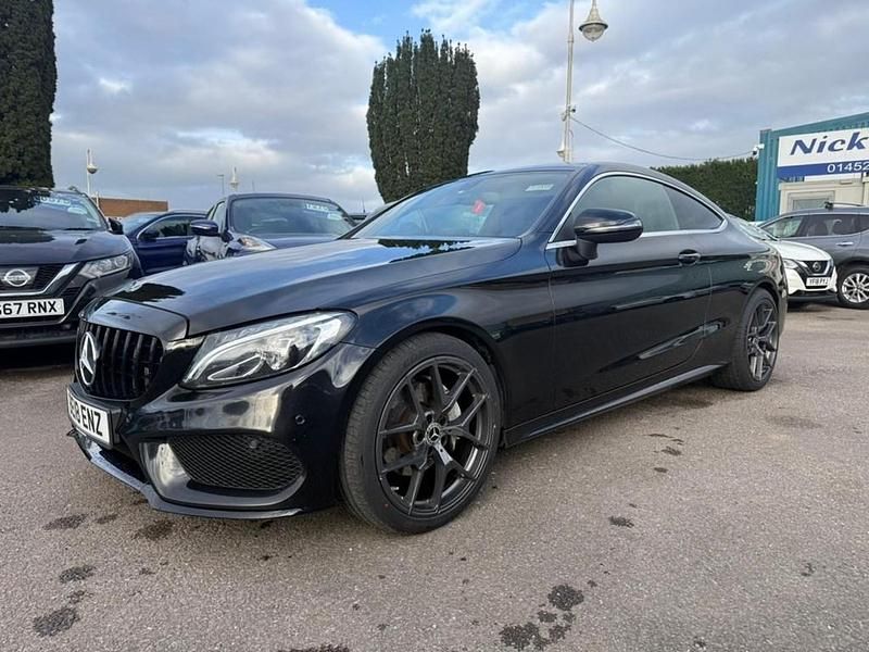 Used Mercedes C220 AMG line 2018 Obsidian black Coupe