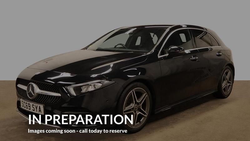 Used Mercedes A200 AMG Line Premium 163 HP (119 kW) 2019 Black Hatchback