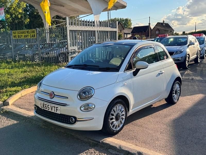 Used Fiat 500 Lounge 69 HP (50 kW) 2015 White Hatchback