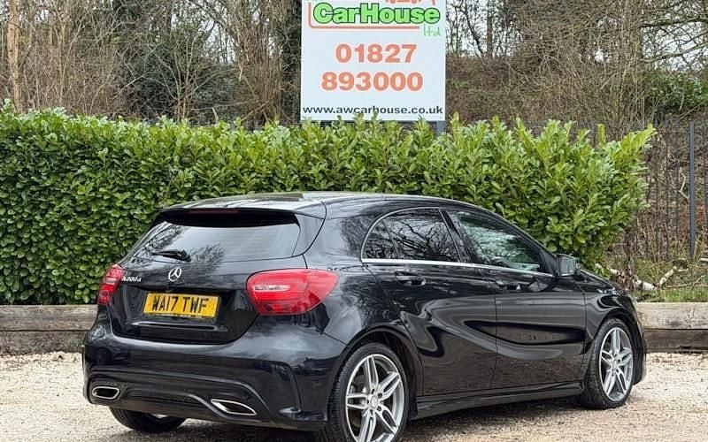 Used Mercedes A200 AMG line 136 HP (100 kW) 2017 Black Hatchback