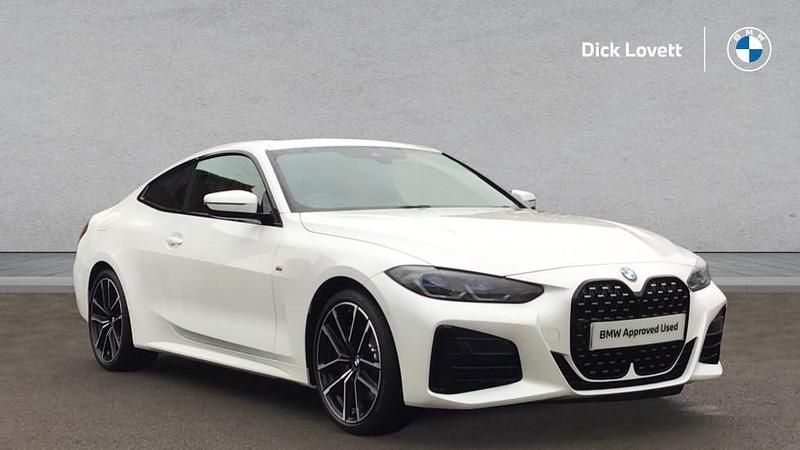 White Used 2022 BMW M440 M Sport Sedan | £40,995 (Fair price) - Image 1/4