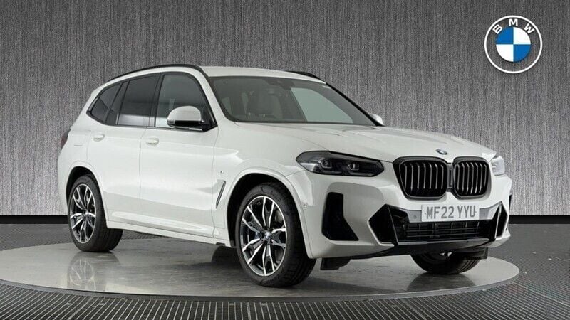 White Used 2022 BMW X3 M Sport SUV | £37,499 (A bit pricey) - Image 1/4