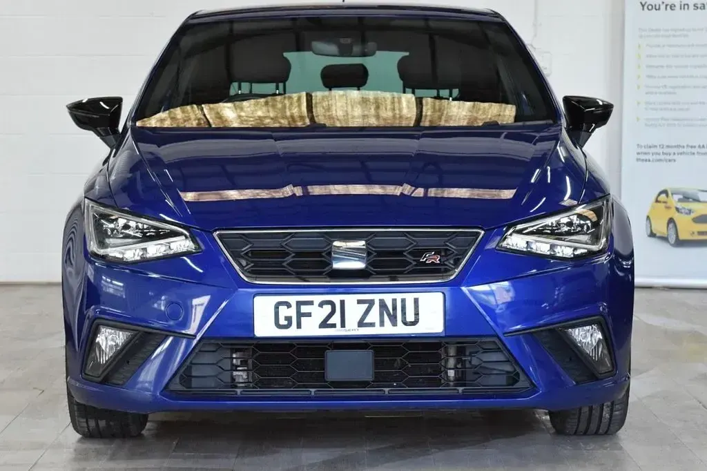 Used Seat Ibiza FR 95 HP (69 kW) 2021 Blue Hatchback
