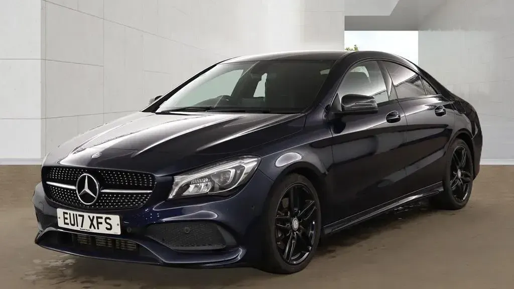 Used Mercedes CLA220 AMG line 177 HP (130 kW) 2017 Blue Sedan