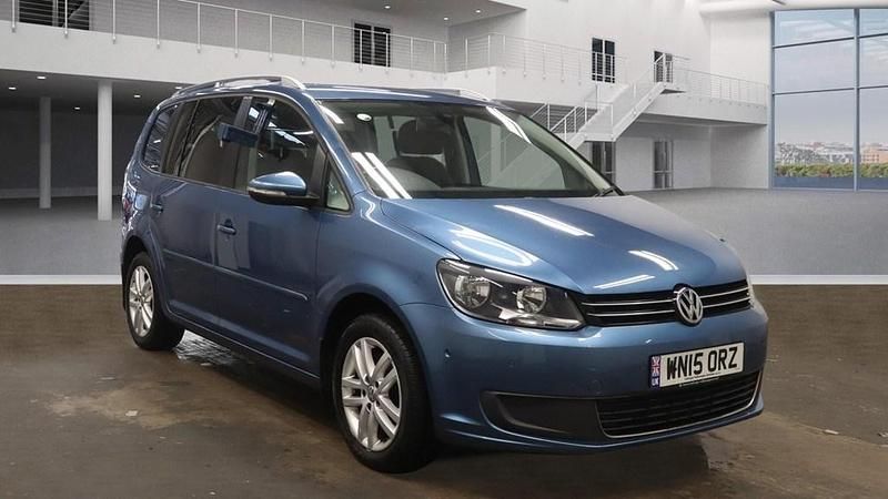 Atlantic blue Used 2015 VW Touran SE MPV | £8,975 (Super price) - Image 1/4
