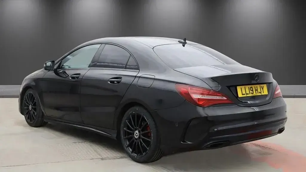 Used Mercedes CLA200 AMG line 156 HP (114 kW) 2019 Black Coupe
