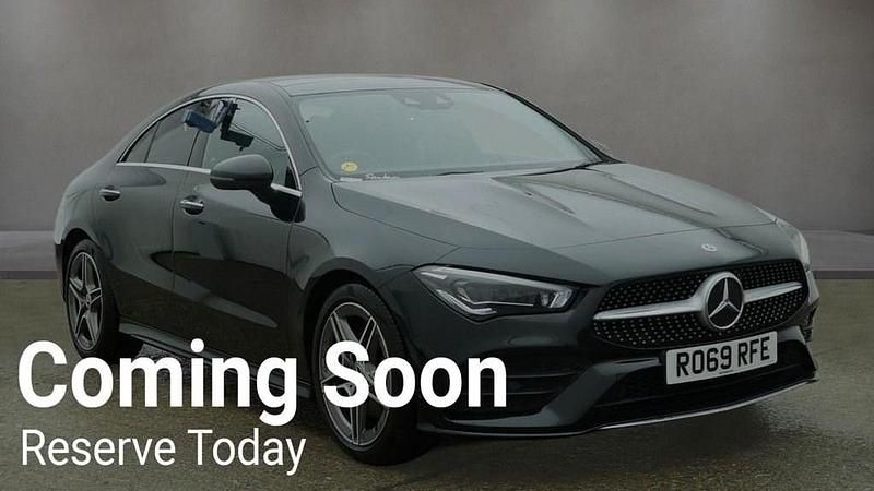 Used Mercedes CLA200 AMG line 163 HP (119 kW) 2019 Black Coupe