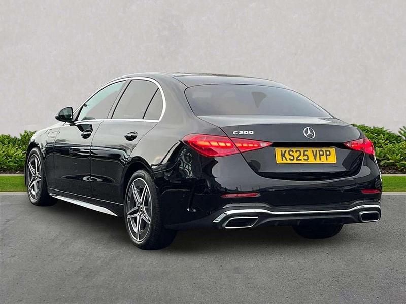Used Mercedes C200 AMG line 204 HP (150 kW) 2025 Black Sedan