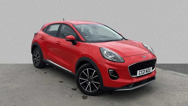 Red Used 2021 Ford Puma Titanium Hatchback | £13,680 (Super price) - Image 1/4