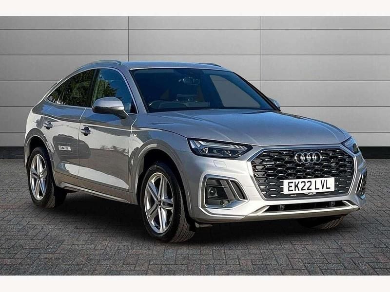 Silver Used 2022 Audi Q5 Sportback S-Line SUV | £30,050 (Fair price) - Image 1/4