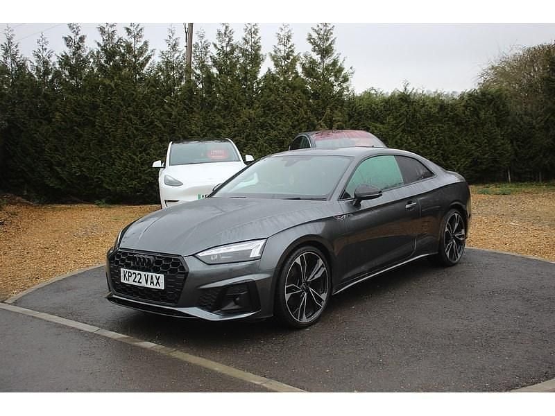 Used Audi A5 Black Edition 245 HP (180 kW) 2022 Daytona grey metallic Coupe