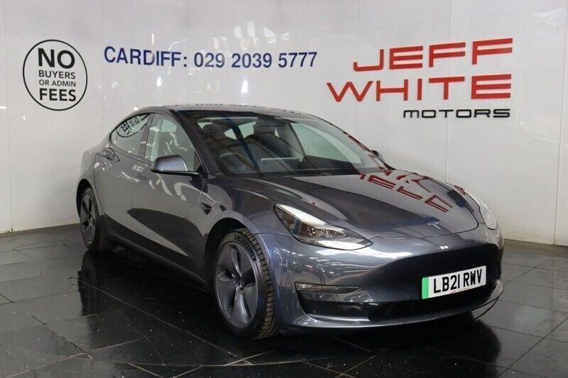 Grey Used 2021 Tesla Model 3 Long Range RWD Sedan | £14,988 (Fair price) - Image 1/4