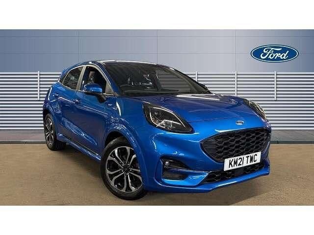Blue Used 2021 Ford Puma ST-Line SUV | £14,538 (Fair price) - Image 1/4
