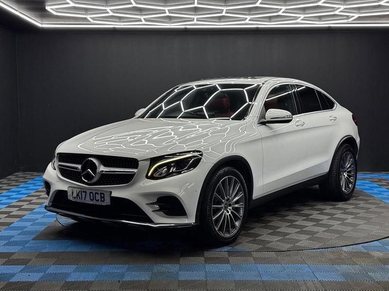 Used Mercedes GLC220 AMG line 2017 White Coupe