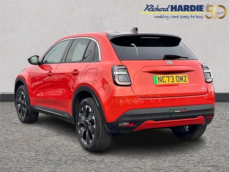 Orange Used 2024 Fiat 600E La Prima SUV | £20,299 (Fair price) - Image 1/3