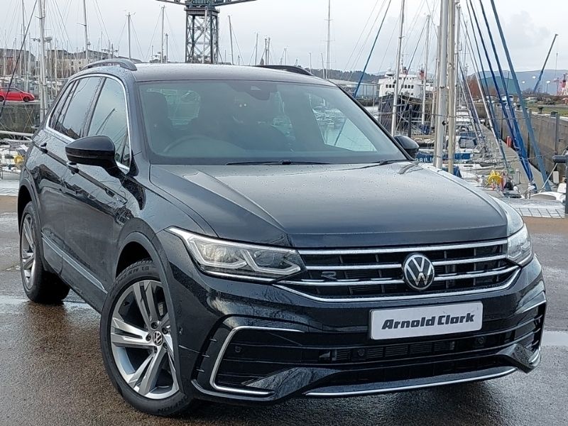 Black Used 2024 VW Tiguan R-line Edition SUV | £31,998 (Fair price) - Image 1/4