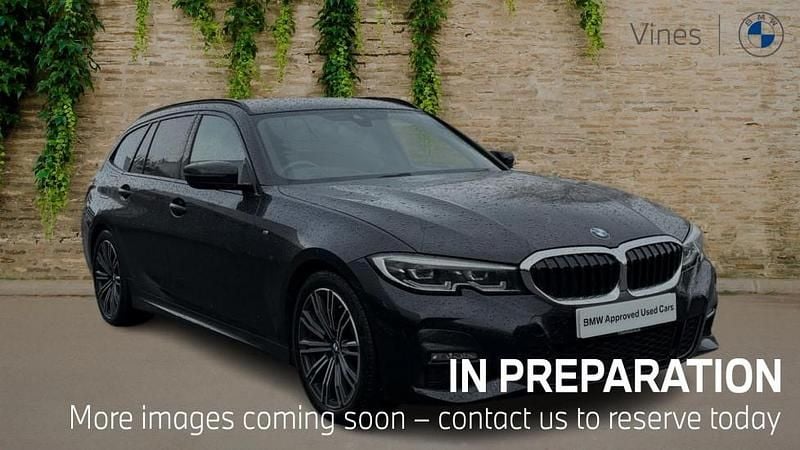 Black Used 2021 BMW 320 M Sport Estate | £27,604 (Expensive) - Image 1/4