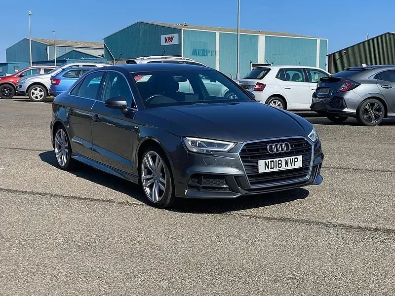 Used Audi A3 S-Line 150 HP (110 kW) 2018 Grey Sedan