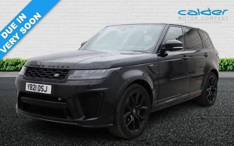 Black Used 2021 Land Rover Range Rover Sport SVR SUV | £44,750 (Good price) - Image 1/4