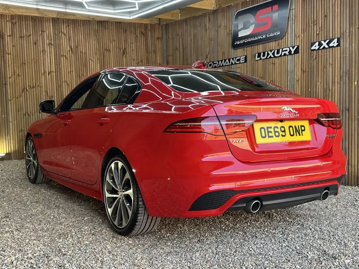 Used Jaguar XE R-Dynamic 300 HP (220 kW) 2019 Red Sedan