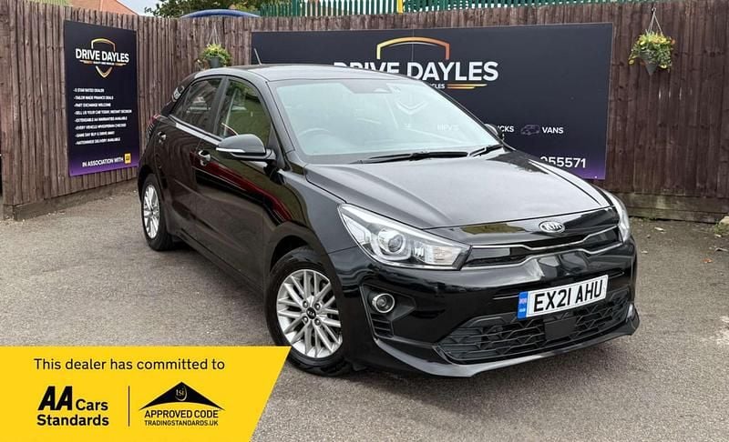 Black Used 2021 Kia Rio 2 Hatchback | £8,999 (Fair price) - Image 1/4