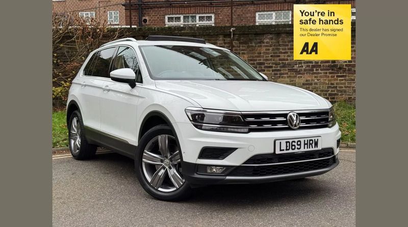 White Used 2019 VW Tiguan SEL SUV | £22,790 (Fair price) - Image 1/4