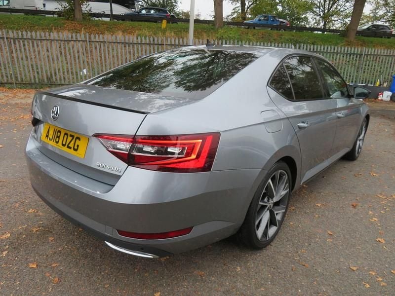 Used Skoda Superb SportLine 150 HP (110 kW) 2018 Grey Hatchback