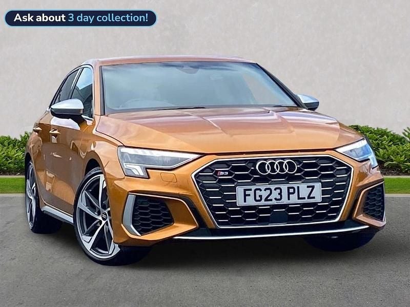 Orange Used 2023 Audi S3 Sportback Comfort Hatchback | £26,458 - Image 1/4